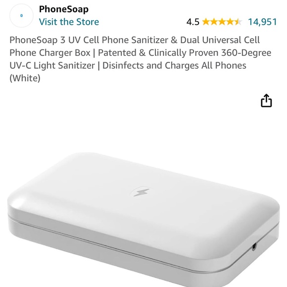 PhoneSoap 3 UV Cell Phone Sanitizer - Picture 6 of 7